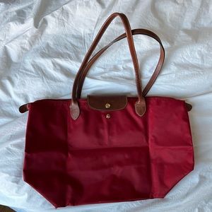 Longchamp LePliage Red Tote